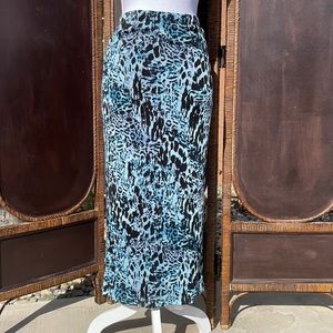 Reformation Animal Print Maxi Skirt